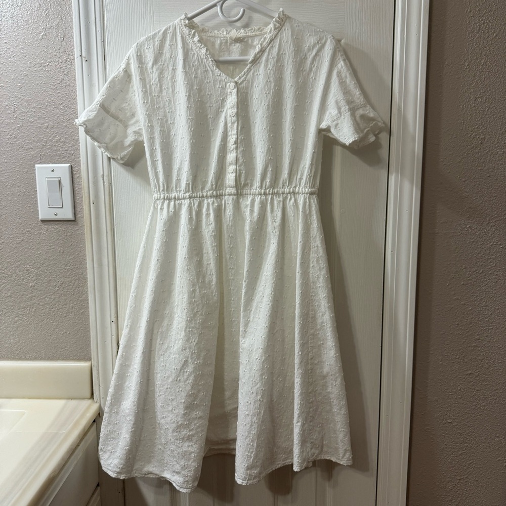 💜 2/$15 White dress Small